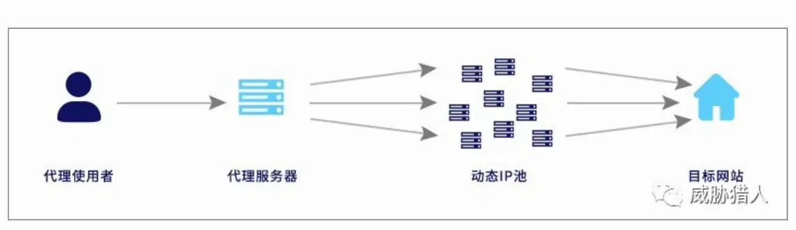 秒拨型代理IP动态转发流程图