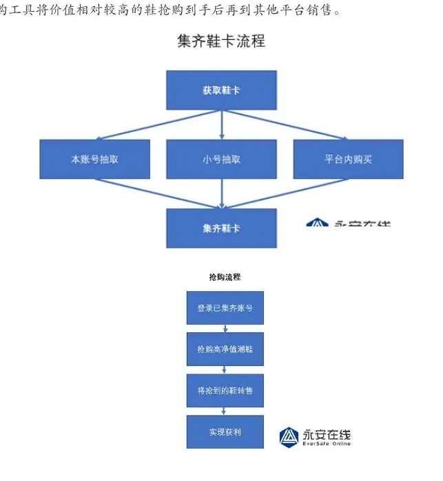 案例:利用集鞋卡活动进行牟利的“追鞋人”图表（原报告第 112 页）