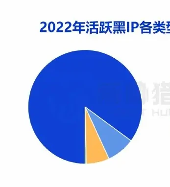 2022 年黑 IP 日活量稳定在 300 万左右,家庭宽带黑 IP 占比位居第一图表（原报告第 17 页）