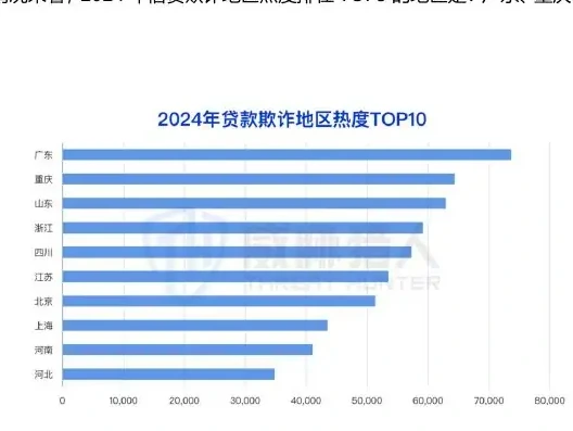 2024 年贷款欺诈地区热度 TOP3:广东、重庆、山东图表 2（原报告第 54 页）