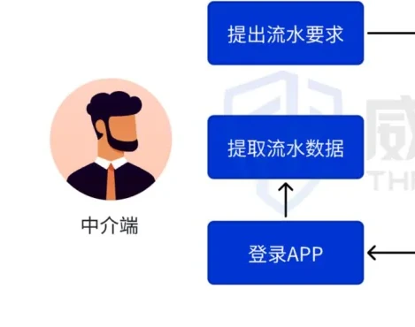 山寨银行应用虚假流水链路图表 1（原报告第 9 页）