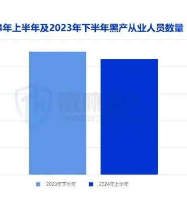 2024 年上半年互联网黑灰产从业人员达 427 万,较 2023 年下图表（原报告第 7 页）