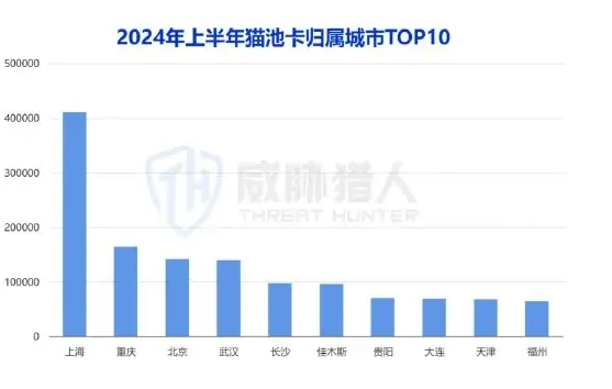 2024 年上半年猫池卡资源变化趋势图表 1（原报告第 13 页）