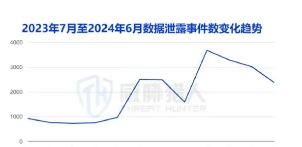 2024 年上半年数据泄露事件共计 16011 起,较 2023 年下半图表（原报告第 6 页）