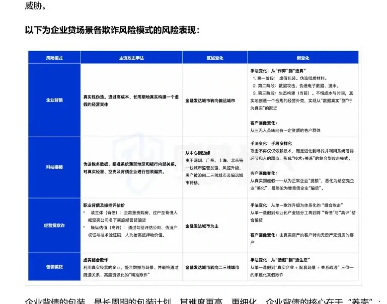 2025 年企业贷欺诈风险最高的是企业背债图表（原报告第 27 页）