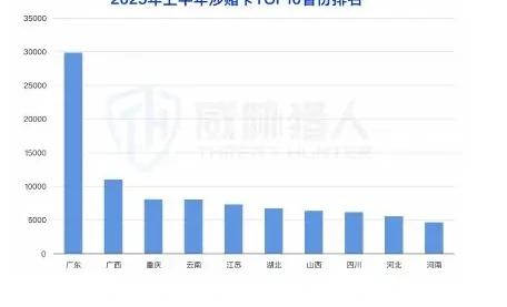 2025 年上半年涉及洗钱银行卡较 2024 年下半年环比上涨图表 2（原报告第 26 页）