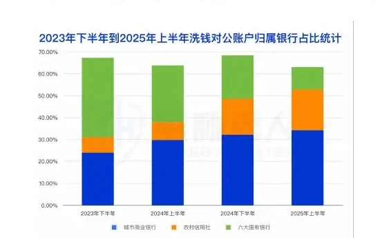 2025 年上半年对公洗钱账户资源变化分析图表 1（原报告第 30 页）